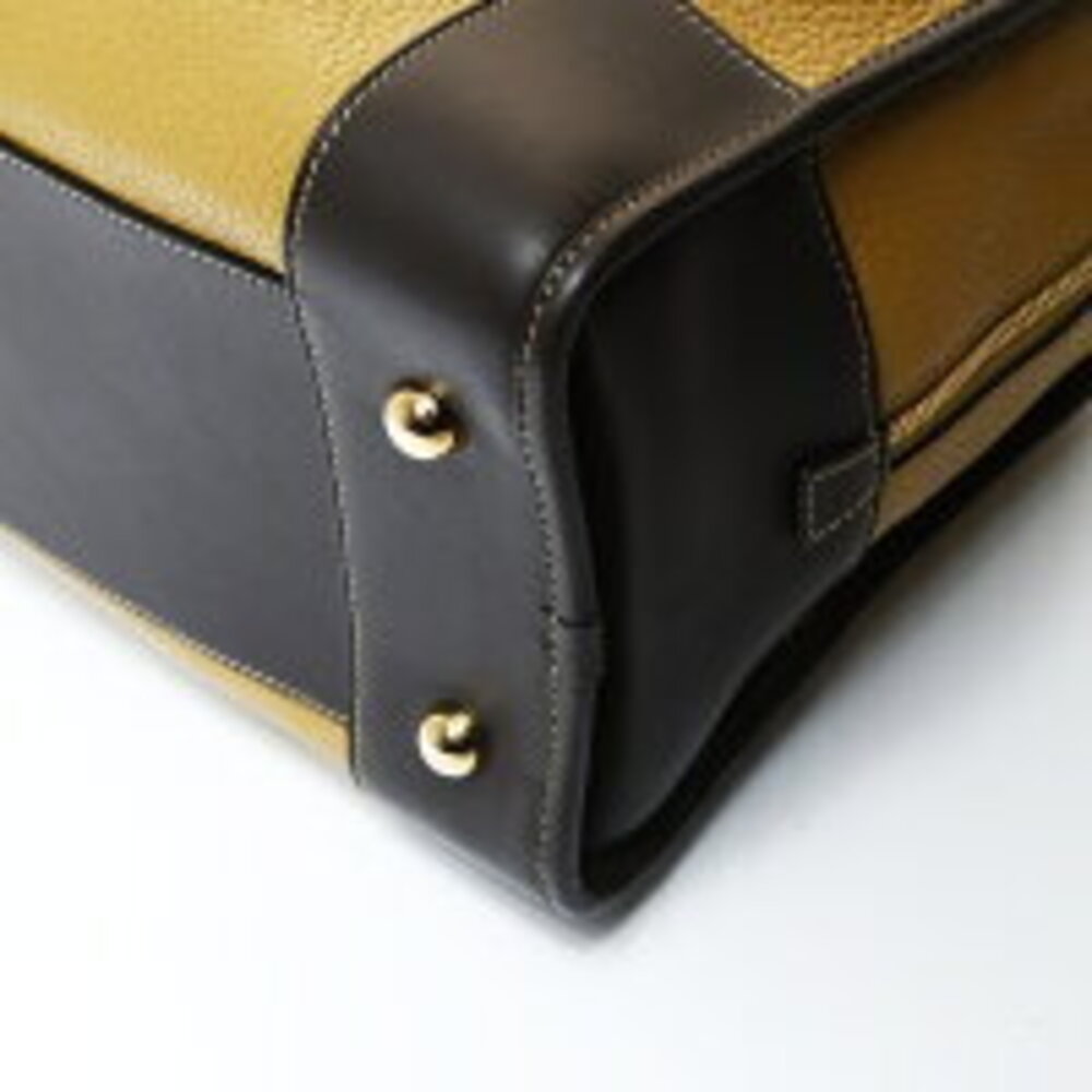 LOEWE Oro Amazona Anagram Handbag Brown - Picture 7 of 13